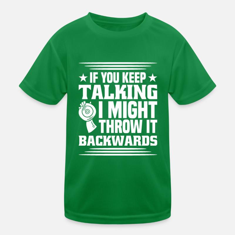 Diskuswurf Diskuswerfer Leichtathletik Diskus Kinder Funktions-T-Shirt