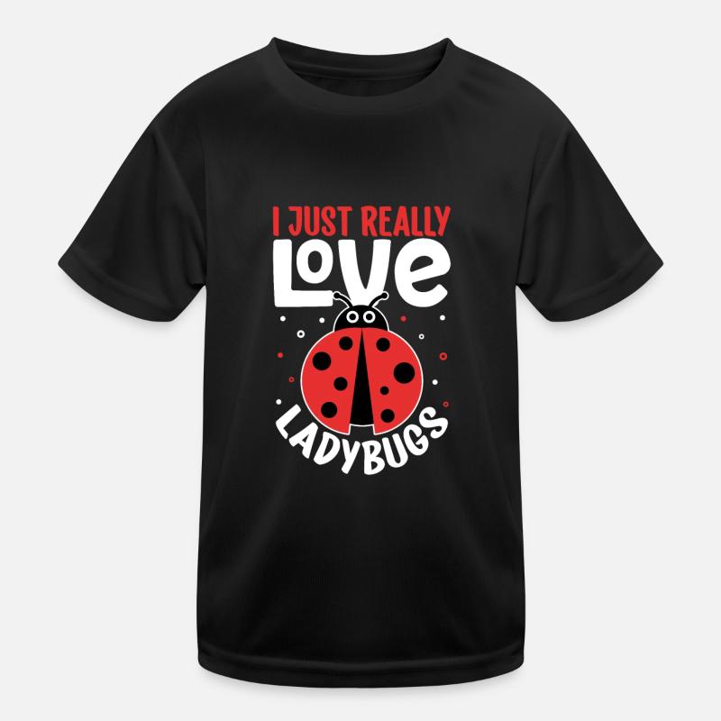 Ladybug Ladybug Entomology Insects Kids Functional T-Shirt