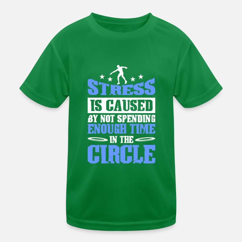 Diskuswurf Diskuswerfer Leichtathletik Diskus Kinder Funktions-T-Shirt