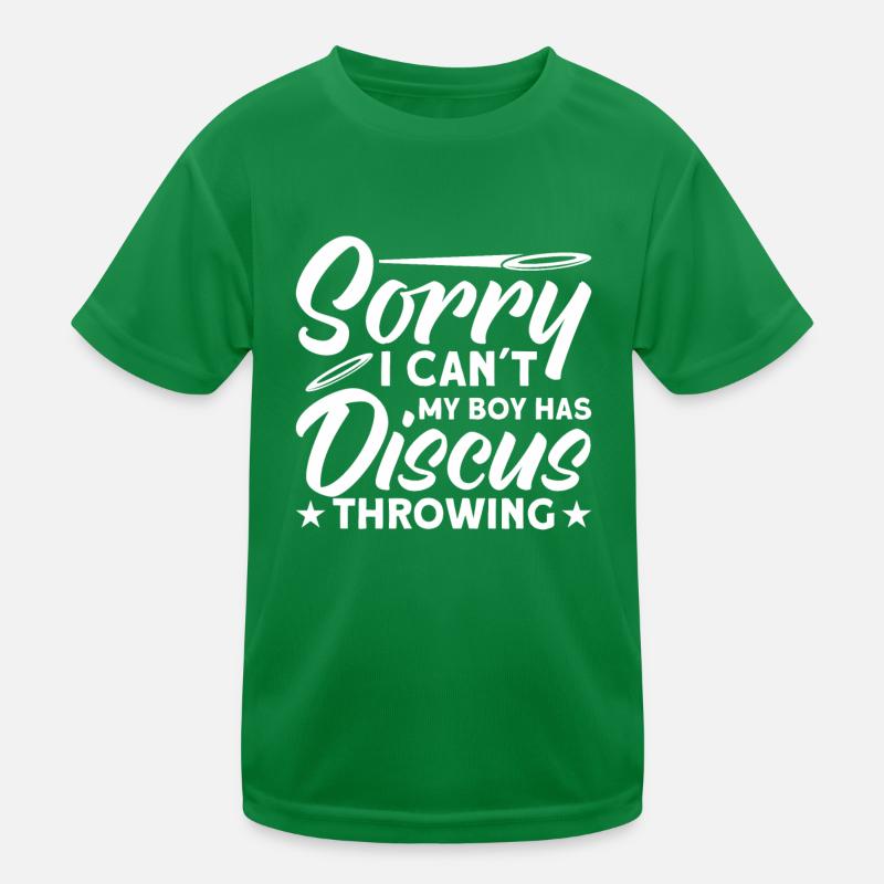 Diskuswurf Diskuswerfer Leichtathletik Diskus Kinder Funktions-T-Shirt