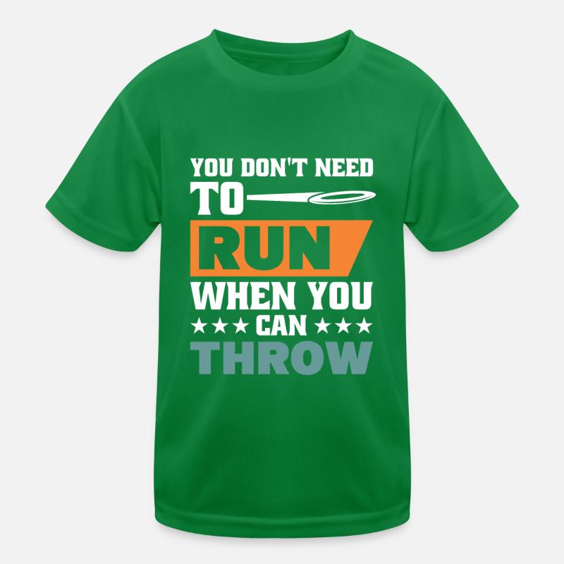 Diskuswurf Diskuswerfer Leichtathletik Diskus Kinder Funktions-T-Shirt