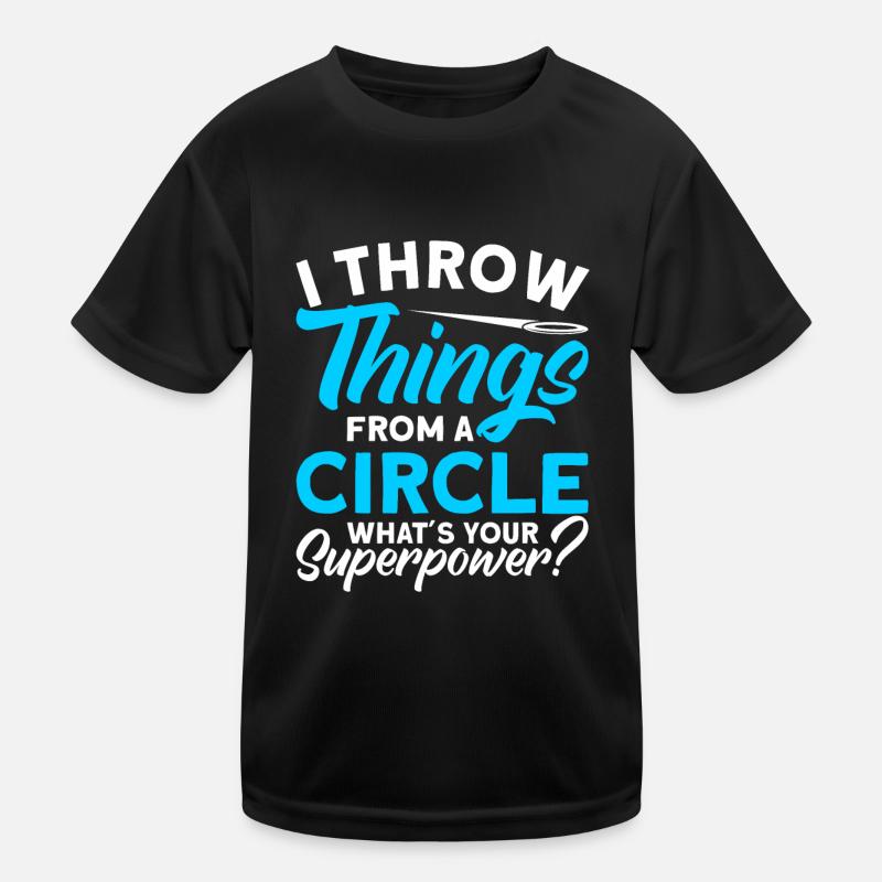 Discus Throw Discus Thrower Athletics Discus Kids Functional T-Shirt