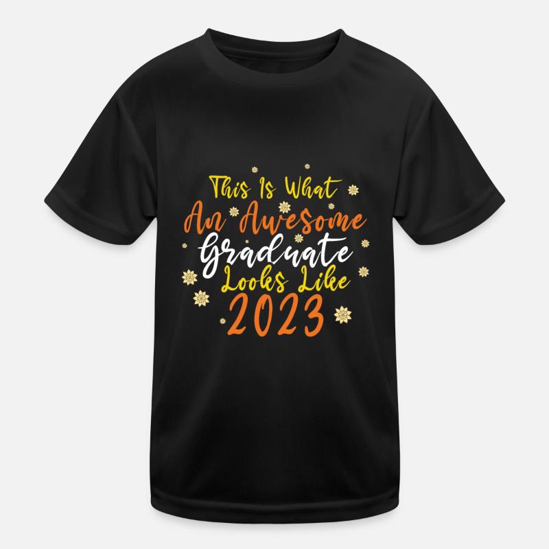 Großartiger Absolvent Abschluss 2023 Abschluss Kinder Funktions-T-Shirt