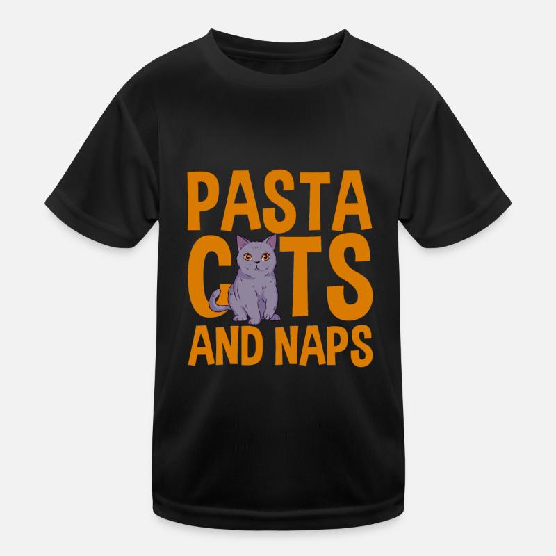 Pasta Cats And Naps 2 Kids Functional T-Shirt