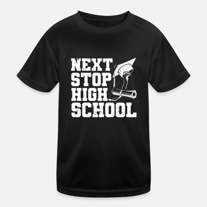 Nearest stop: High School Graduation Graduat Kids Functional T-Shirt