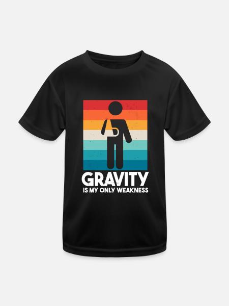 Stolzes Mitglied des Broken Arm Clubs - Kinder Funktions-T-Shirt - Schwarz - Vorne