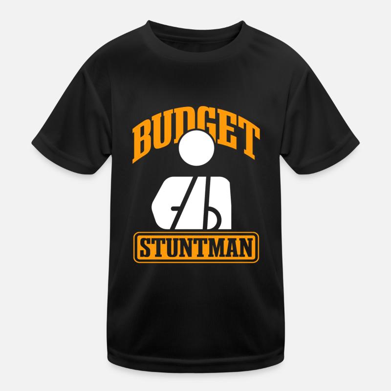 Lustiger Stuntman-Witz mit gebrochenem Arm Kinder Funktions-T-Shirt