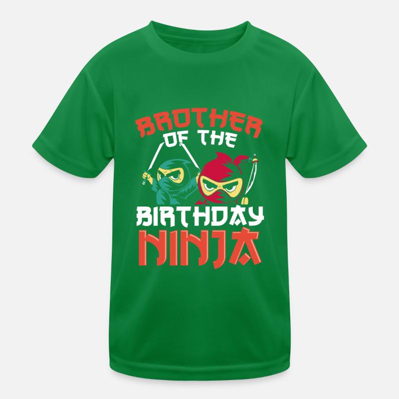 Bruder Des Geburtstags ninja Kinder Funktions-T-Shirt