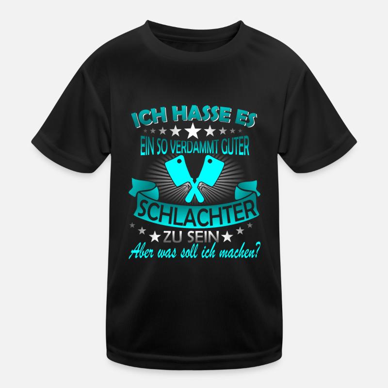 Fleischer Metzger Fleischerei Metzgerei Geschenk Kinder Funktions-T-Shirt