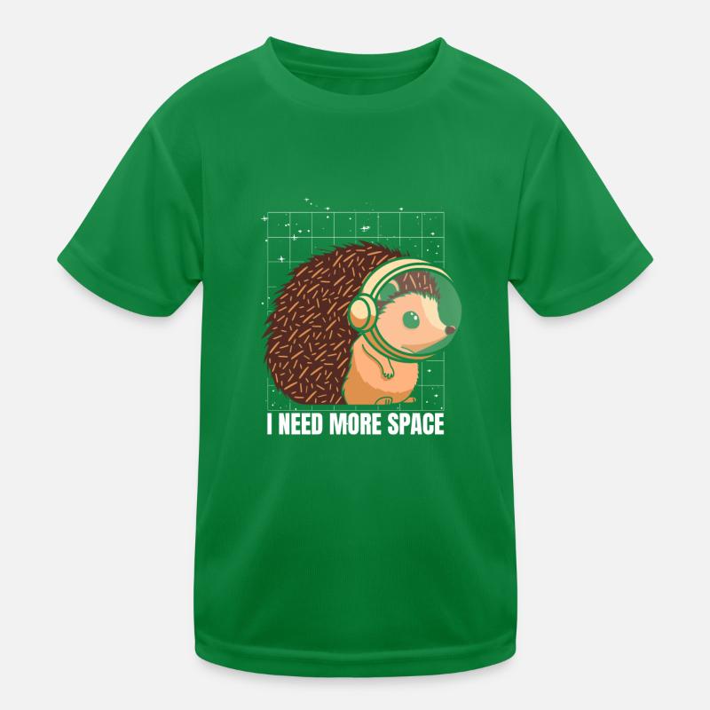 Igel Astronaut I Need More Space Kinder Funktions-T-Shirt