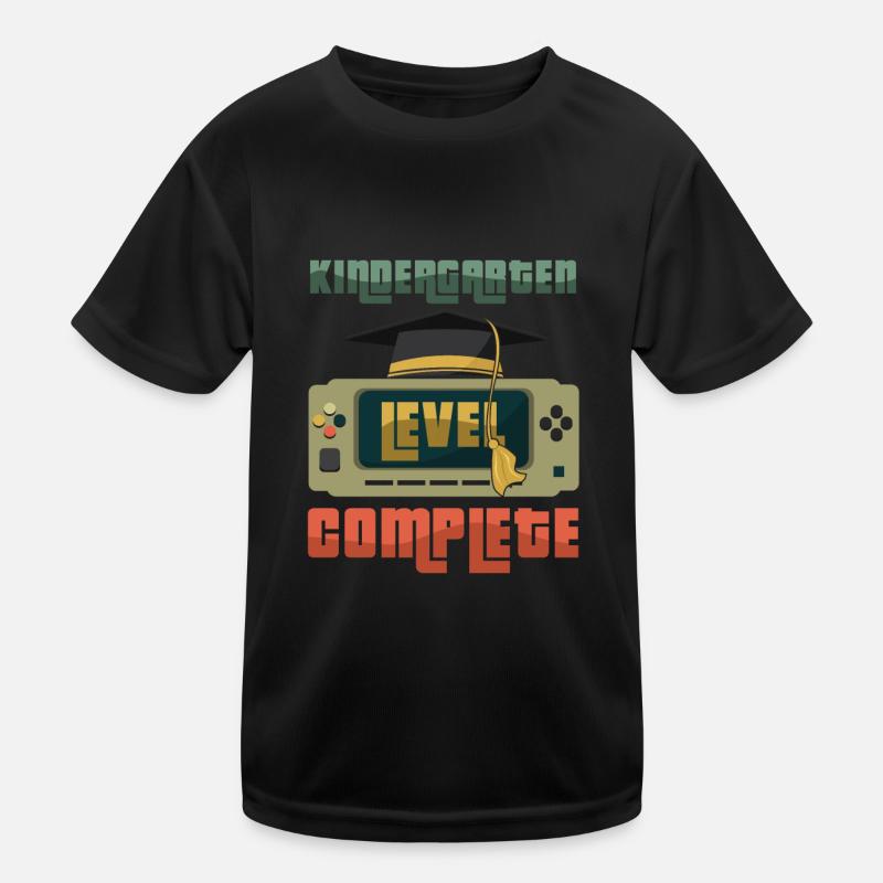 Kindergartenabsolvent absolviert 2023 Gamer-Spiel Kinder Funktions-T-Shirt