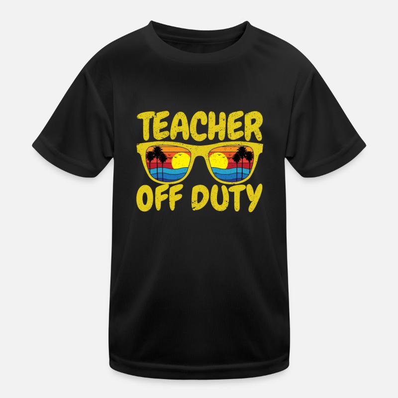 Professeur en congé Lunettes de soleil drôles Soleil de plage T-shirt sport Enfant
