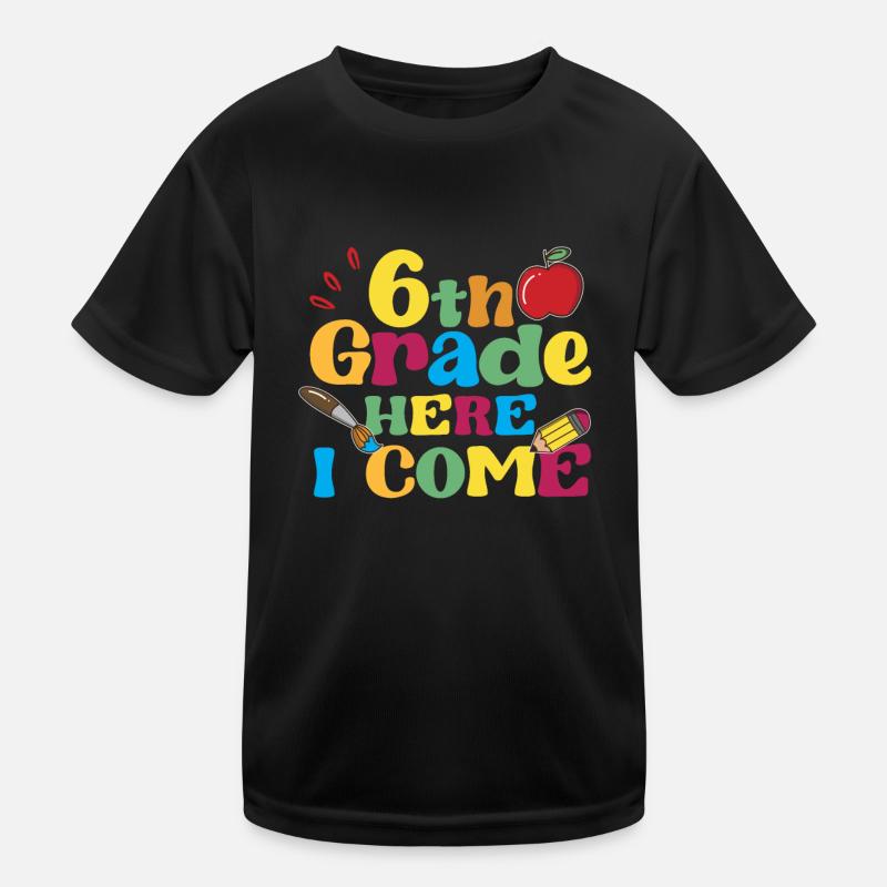 6th grade: This is where I come back to school Kids Functional T-Shirt