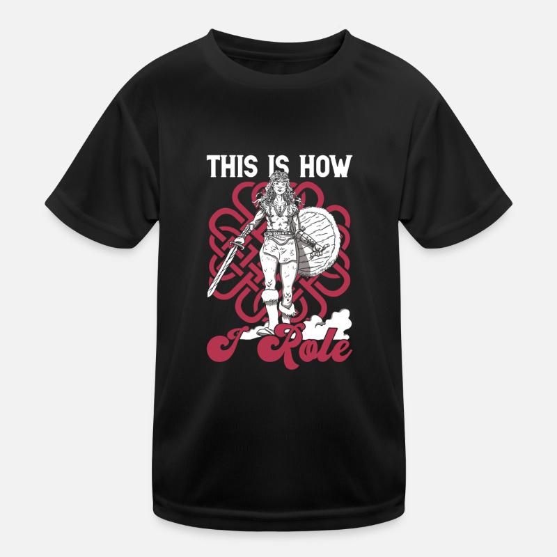 Rpg-rollenspiele Und Larper - Kinder Funktions-T-Shirt - Schwarz