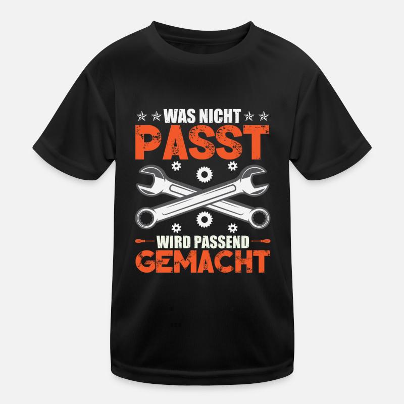 Auto Tuning Sprüche KFZ Mechaniker Kinder Funktions-T-Shirt