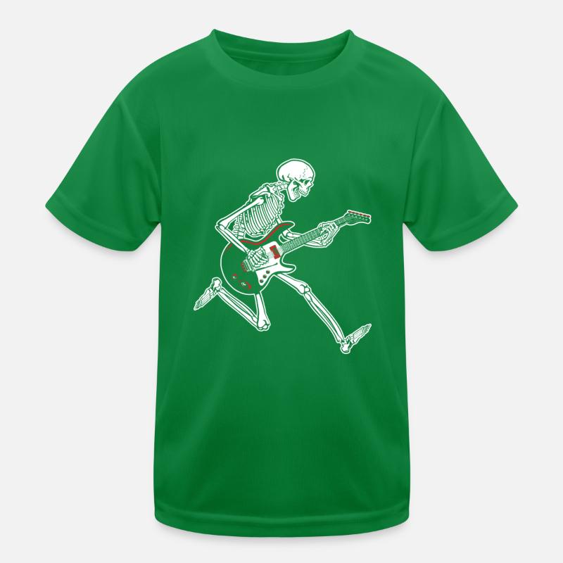 Skeleton Guitar Kinder Funktions-T-Shirt
