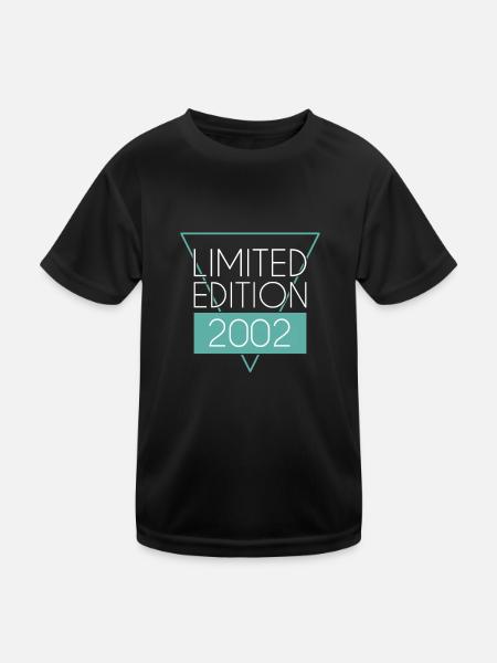 Édition limitée 2002 - T-shirt sport Enfant - noir - Devant