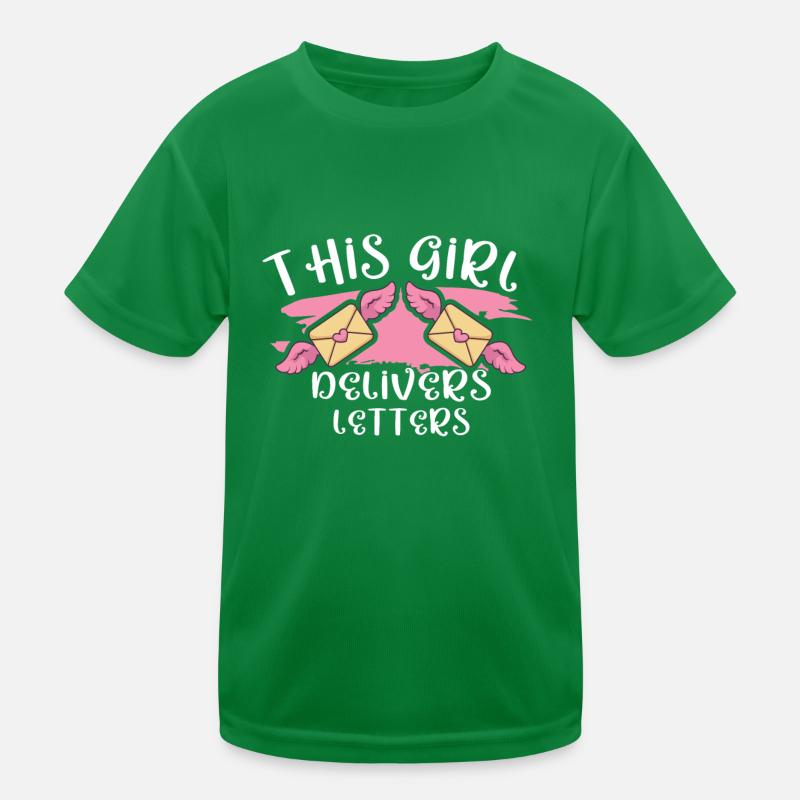 Postangestellte Postdame Postbote Post Kinder Funktions-T-Shirt