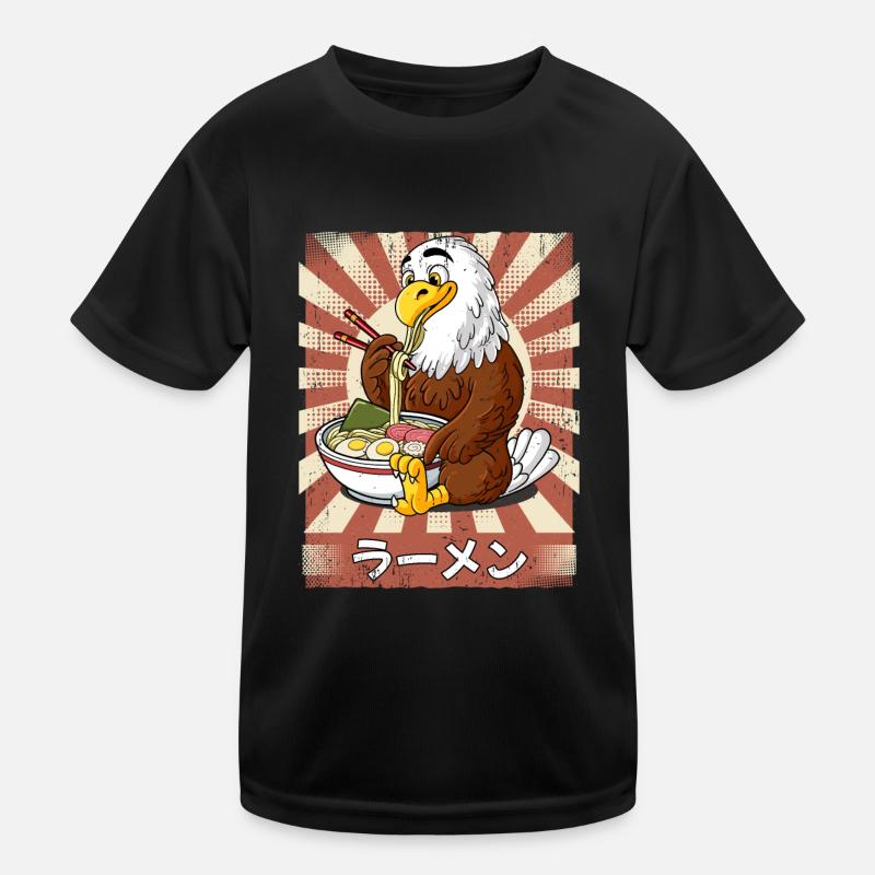 ramen eagle noodle soup ramen Kids Functional T-Shirt