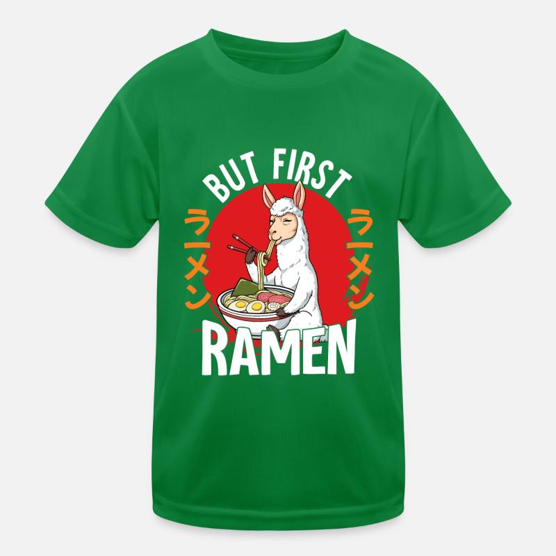 But First Ramen Kinder Funktions-T-Shirt