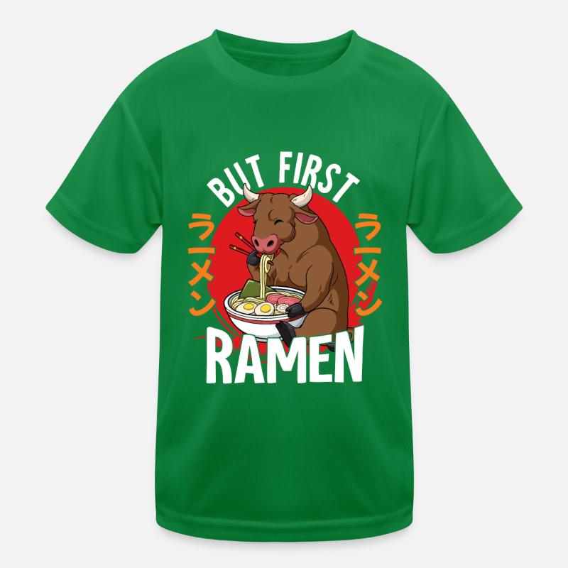 But First Ramen Kinder Funktions-T-Shirt