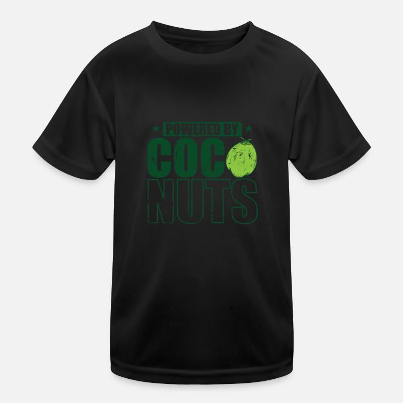 Powered by Coconuts Palme exotische Frucht Kinder Funktions-T-Shirt