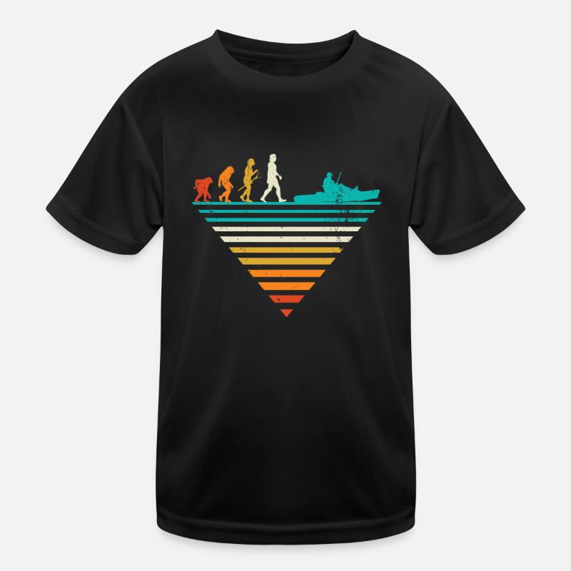 Human Evolution - Bateau d’époque T-shirt sport Enfant