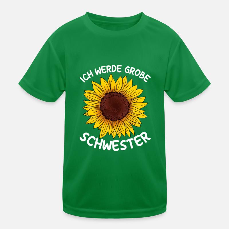 Ich werde große Schwester Kinder Funktions-T-Shirt