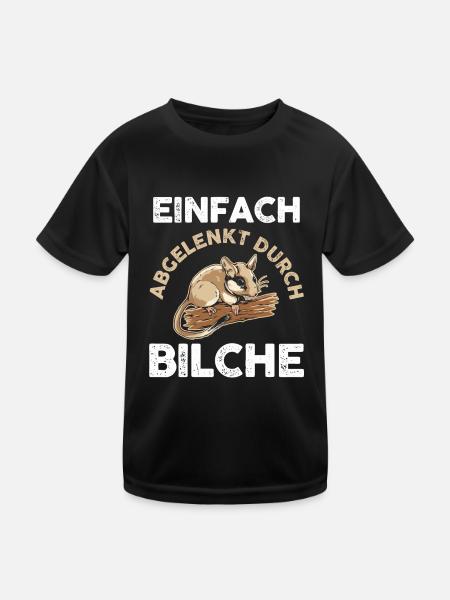 Bilch - Kinder Funktions-T-Shirt - Schwarz - Vorne