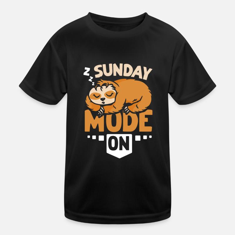 Sloth sunday mode on Kids Functional T-Shirt