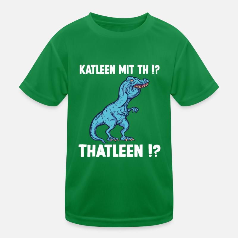 Kathleen Dino TRex Überbiss Dinosaurier Meme T-Rex Kinder Funktions-T-Shirt