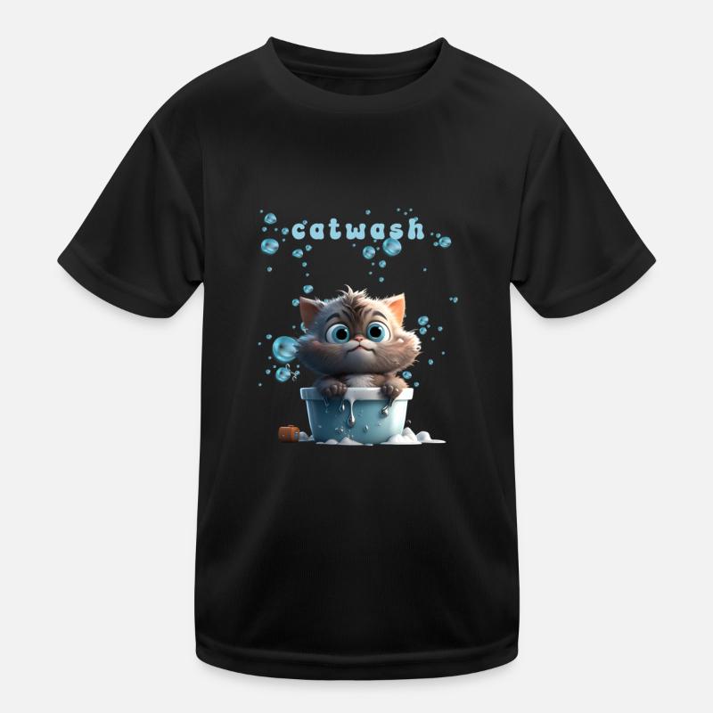 Drôle de chat Motif Chat Chat Chat Chat Lingerie T-shirt sport Enfant
