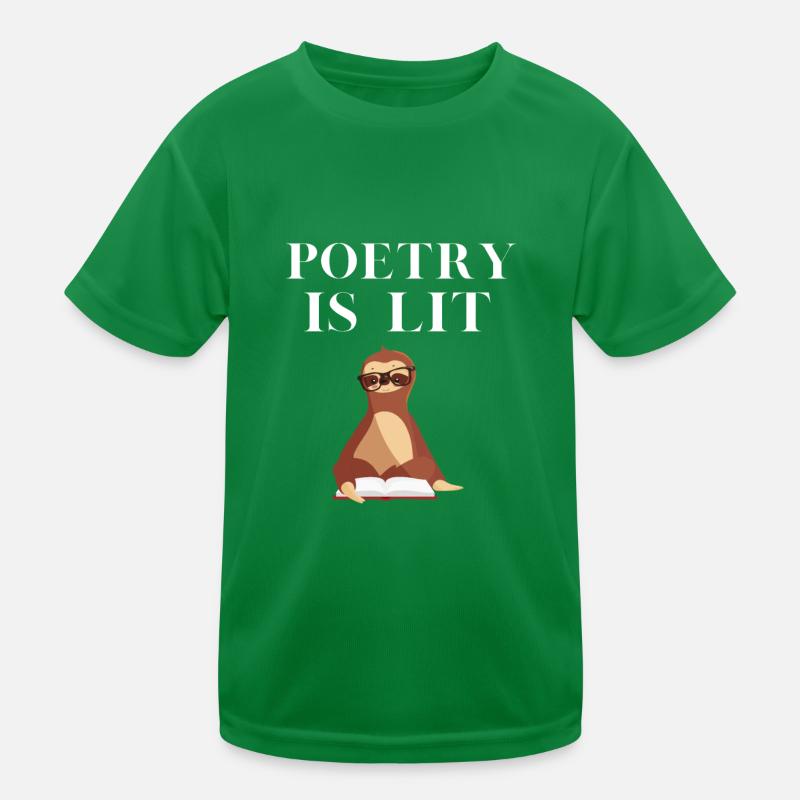 Poetry Is Lit Kids Functional T-Shirt