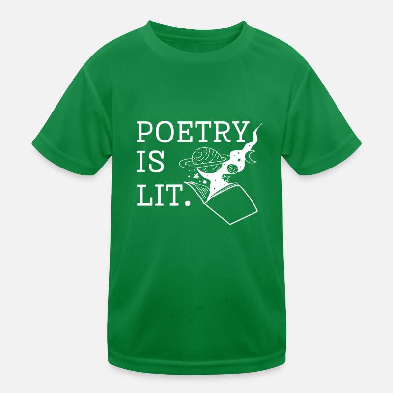 Poetry Is Lit Kids Functional T-Shirt