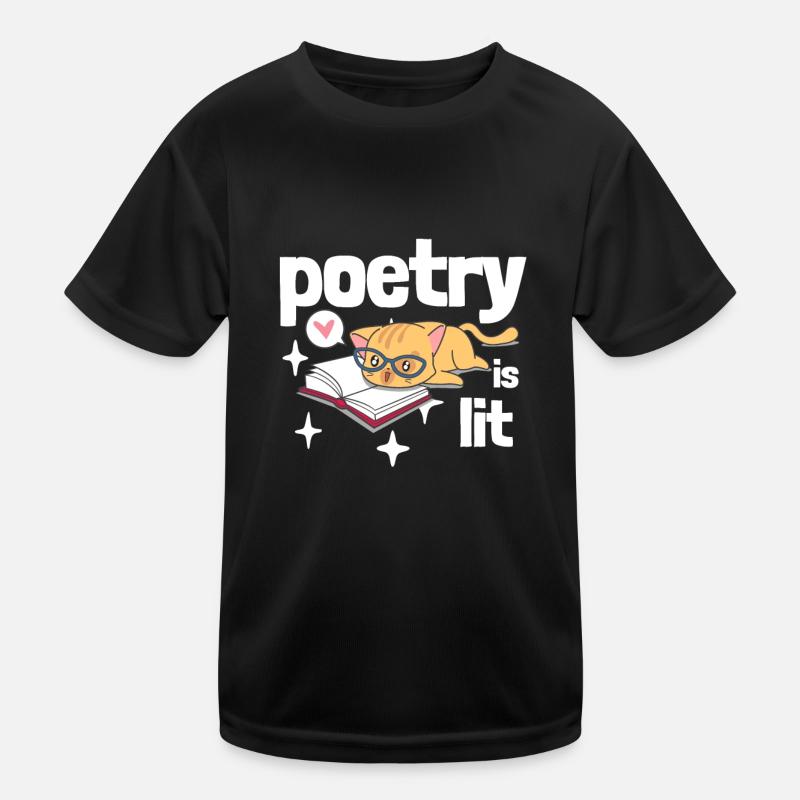 Poetry Is Lit Kids Functional T-Shirt
