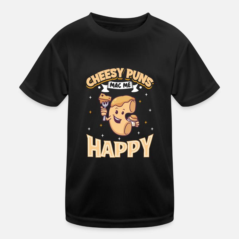 MAC AND CHEESE GIFT: powered by mac & cheese Kinder Funktions-T-Shirt