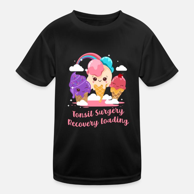 Tonsil kirurgi Recovery Loading Tonsillektomi Få - Funktionsshirt til børn - sort