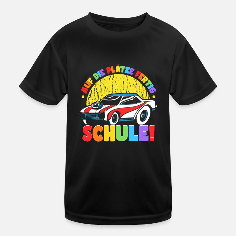Einschulungsgeschenke Auto Jungen Einschulung Kinder Funktions-T-Shirt