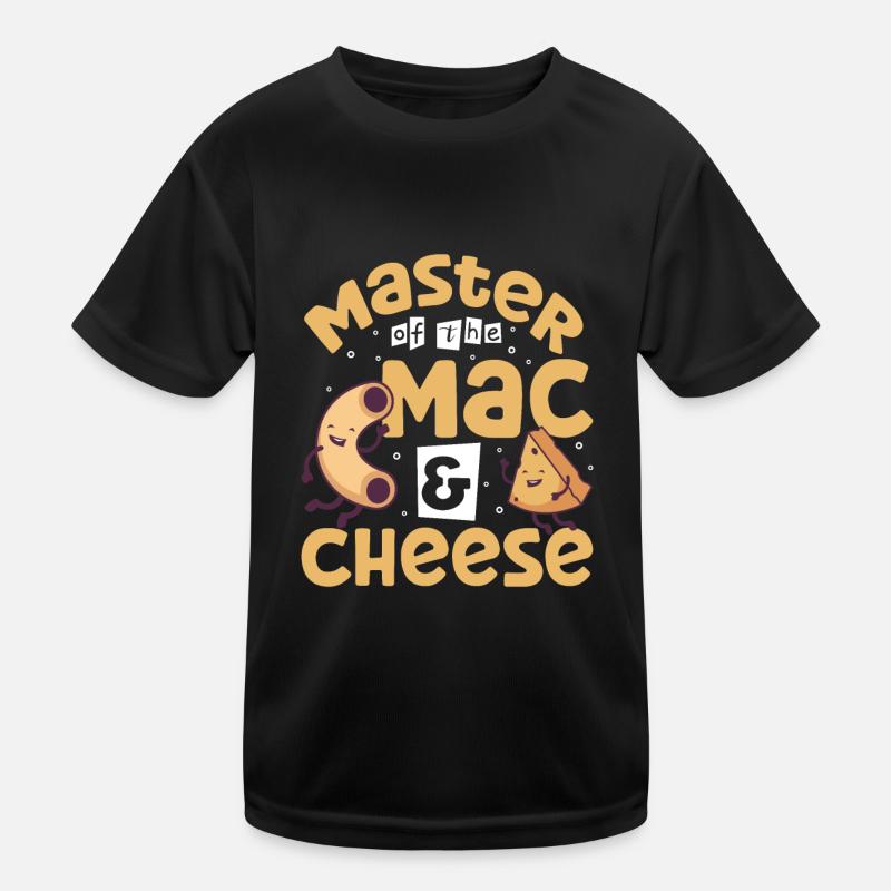 MAC AND CHEESE GIFT: powered by mac & cheese Kinder Funktions-T-Shirt