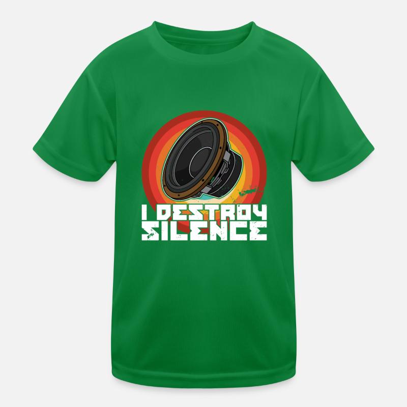 Subwoofer Analog Sound Tontechniker Spruch Kinder Funktions-T-Shirt