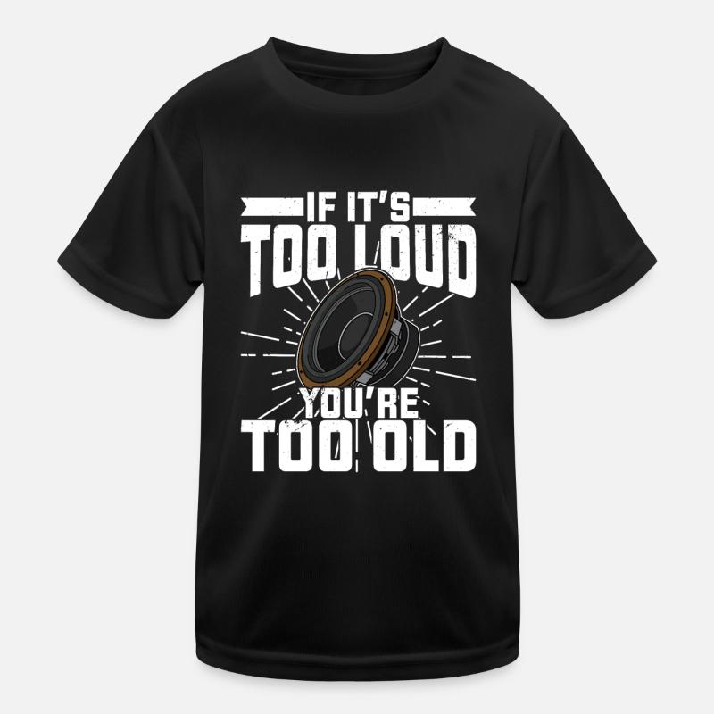 Technicien du son Son Subwoofer analogique Musique T-shirt sport Enfant