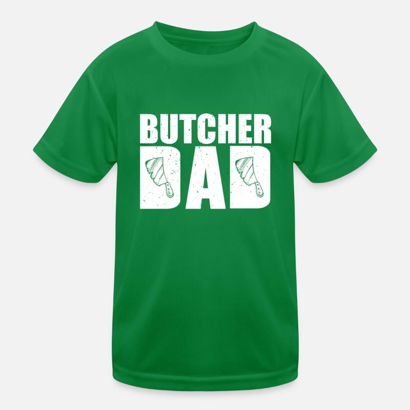 Drôle de boucher papa marchand de viande couperet T-shirt sport Enfant