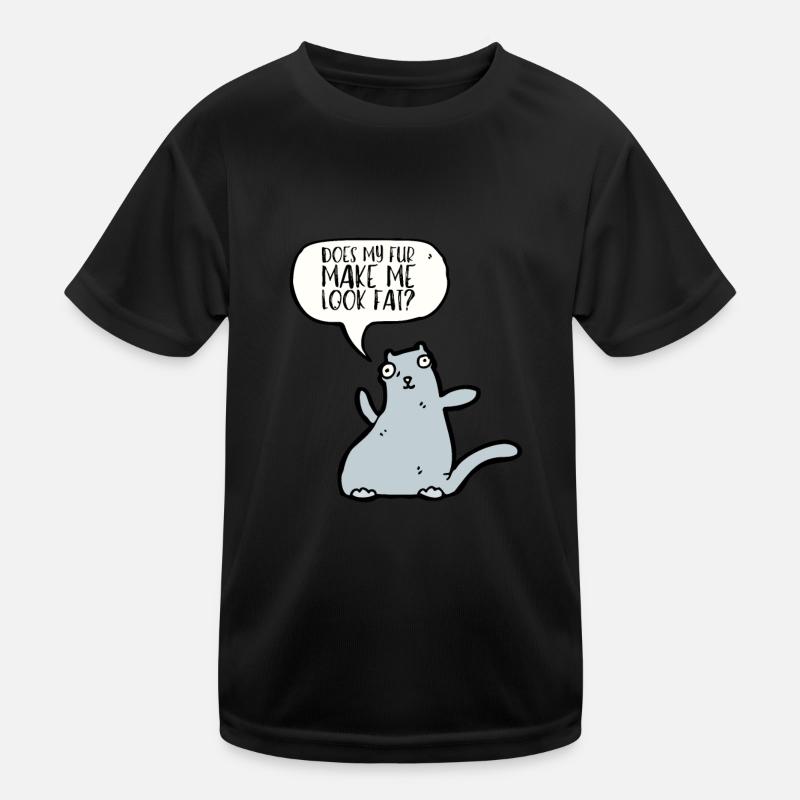 Obésité du gros chat T-shirt sport Enfant
