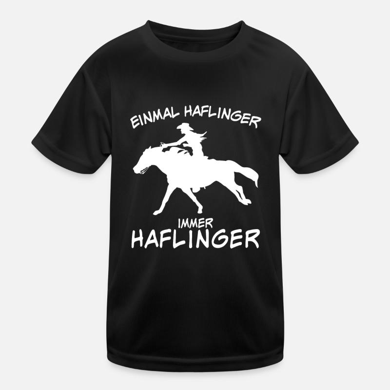 Haflinger Reiten Reiter Haflingers Kinder Funktions-T-Shirt