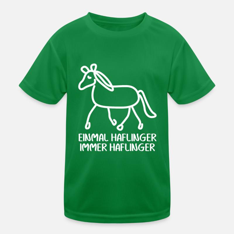 Haflinger Reiter Reiten Haflingers Kinder Funktions-T-Shirt