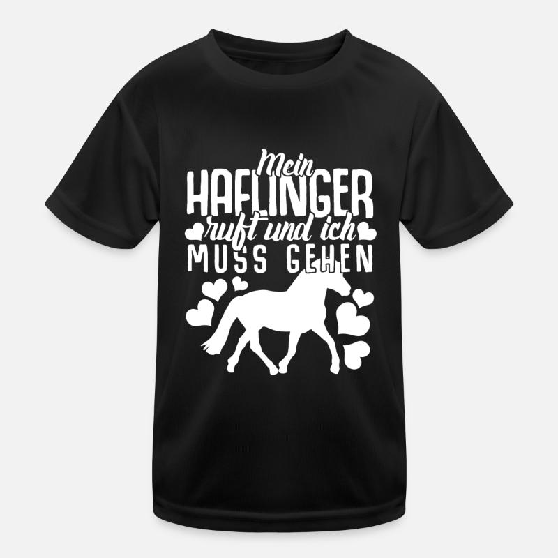 Mein Haflinger ruft Reiten Reiter Kinder Funktions-T-Shirt