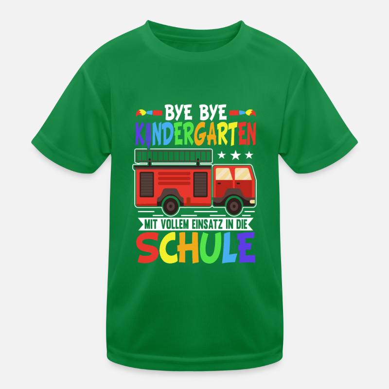 Feuerwehr Einschulung Schulkind 1. Klasse Kinder Funktions-T-Shirt