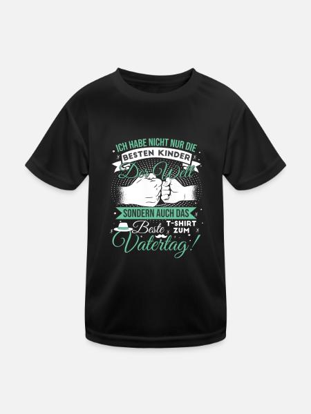 Ich habe die besten Kinder der Welt - Kinder Funktions-T-Shirt - Schwarz - Vorne