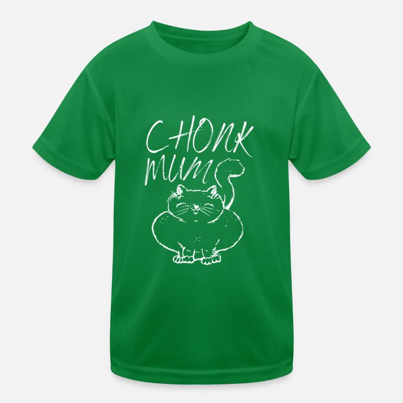 Chonk Cat Obesity Kids Functional T-Shirt