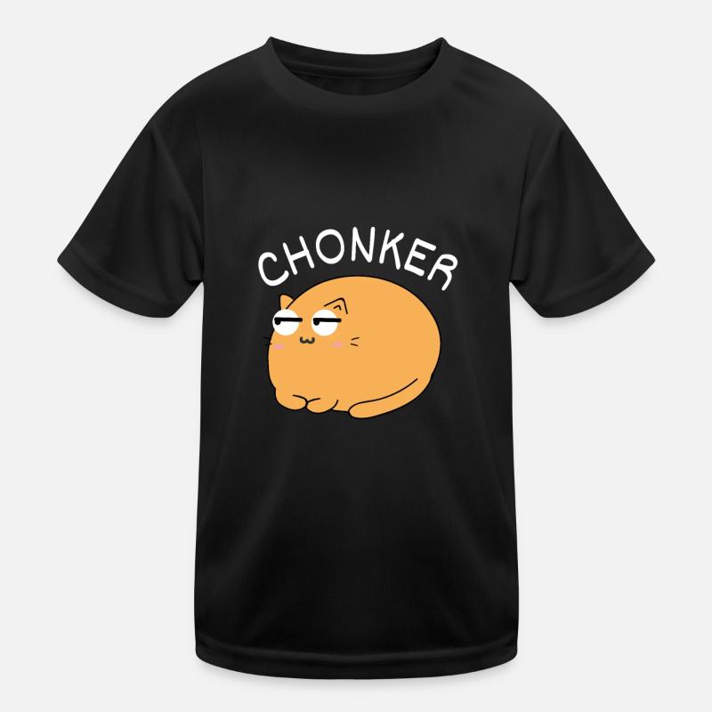 Chonk Cat Obesity Kids Functional T-Shirt